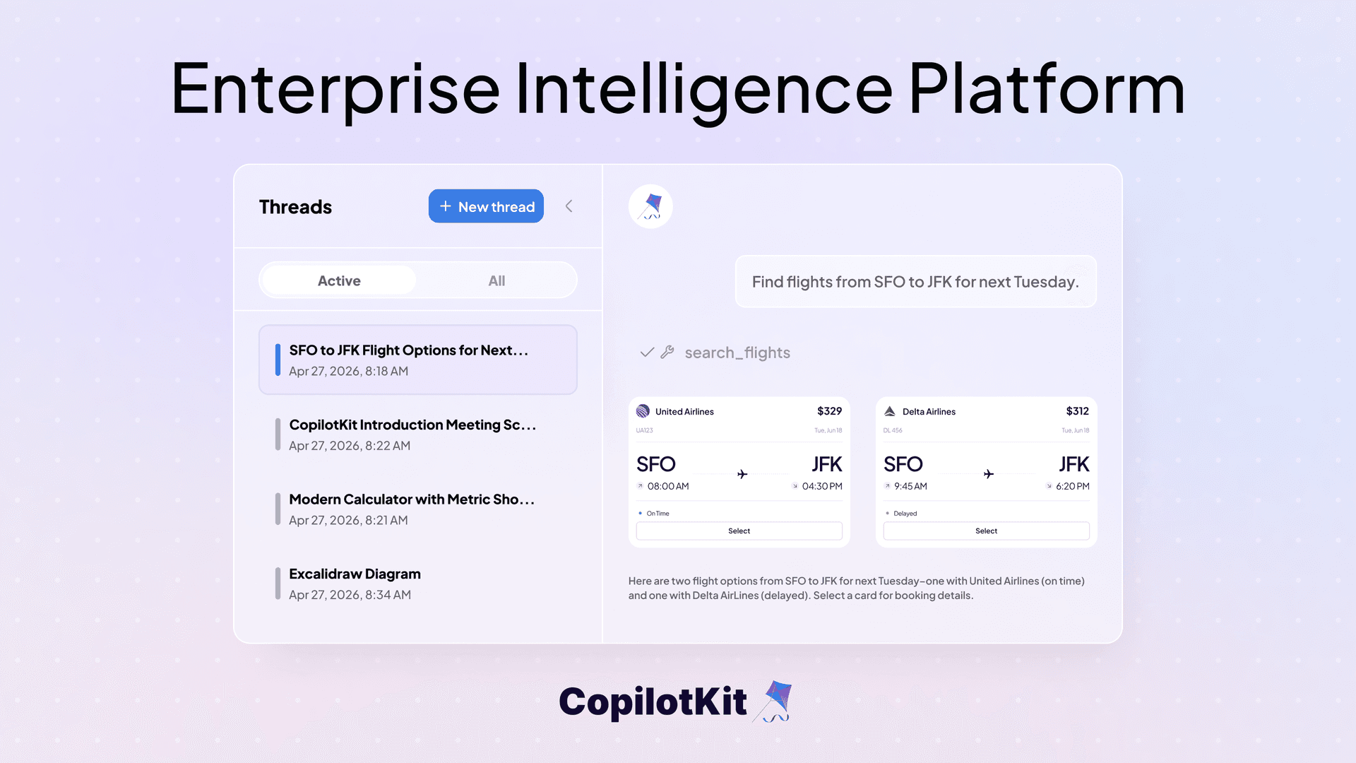 CopilotKit Enterprise Intelligence Platform: The Persistence Layer for Agentic Applications