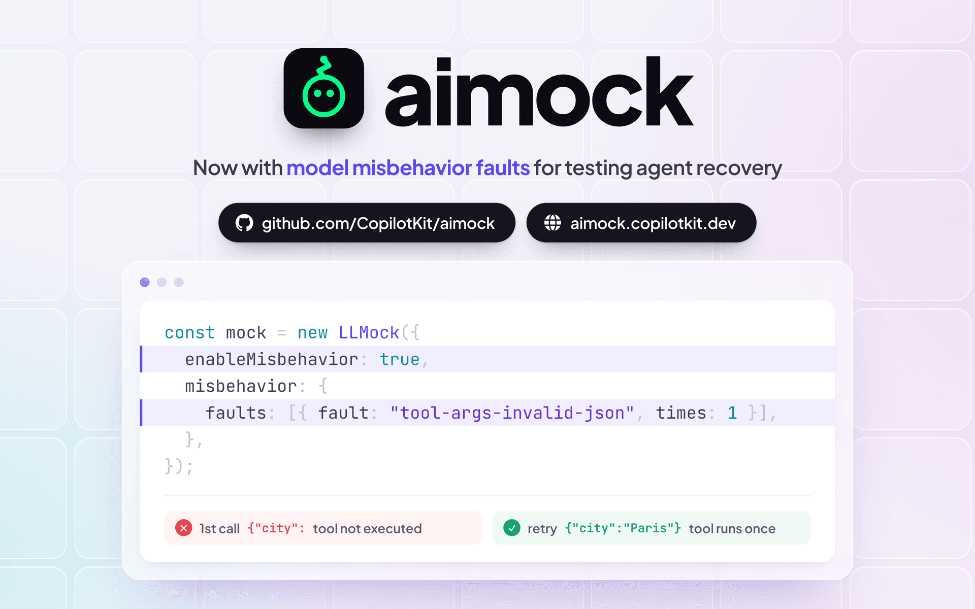 HTTP 200. Broken tool call. Now you can test it with aimock.